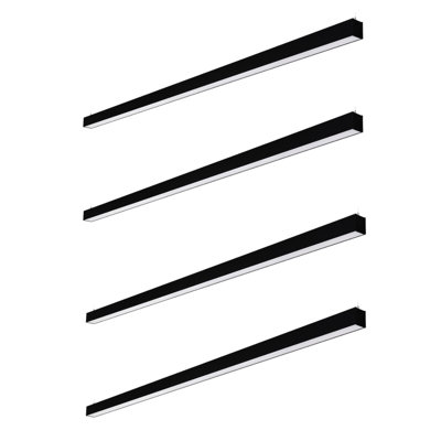 Éclairage linéaire commercial à intensité variable 8FT 80W 3CCT, 3000K / 4000K / 5000K