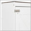Grand lit escamotable mural et USB, blanc-129230770