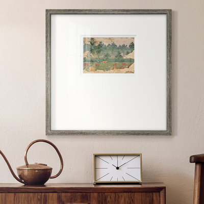 Tapisserie boisée, impression sur papier
