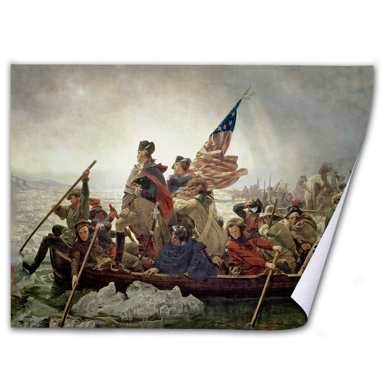 Trademark Art Washington Washington Crossing Delaware River In 1776 On  Canvas by Emanuel Leutze Print | Wayfair