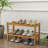 6 Pair Stackable Solid Wood Shoe Rack-346695918