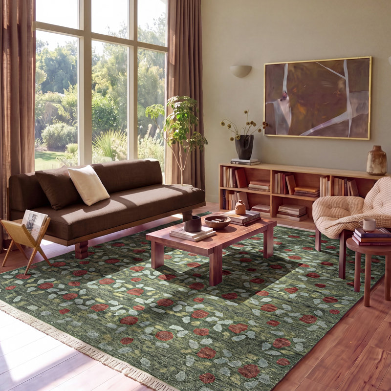Milord Hand-knotted Wool Rug, Rectangle 6' x 9'
