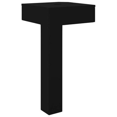 Vidaxl Standing Feet Black Iron Furniture Support Home Parts Elevation Base