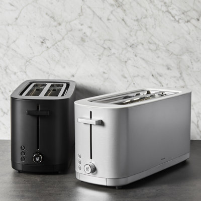 ZWILLING Enfinigy, 4-Slice Long Slot Toaster, Extra Wide 1.5" Slots for Bagels and Toast