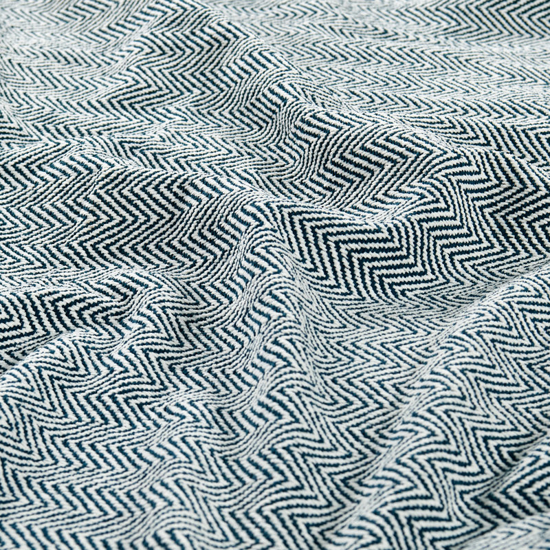 Knitted Throw Blanket, Teal