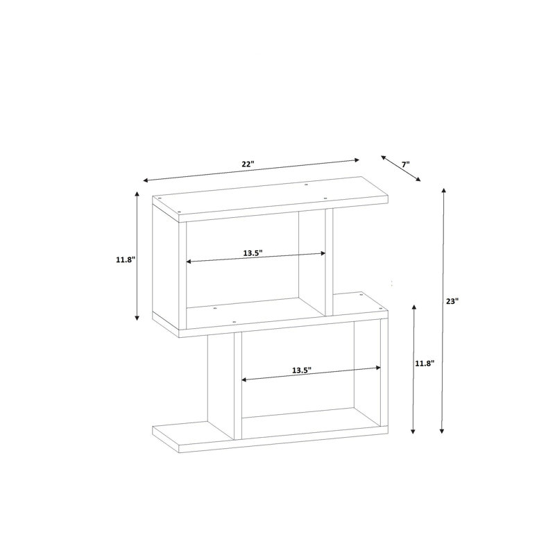 Table de bout avec rangement Fazio, Chêne