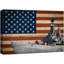 Drapeau américain sur bois, impression sur toile-94537242