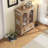 Modern Tall Sideboard and Buffets with Glass Doors Cabinets and Drawers,For Kitching/Dining Room/Living Room-802537894