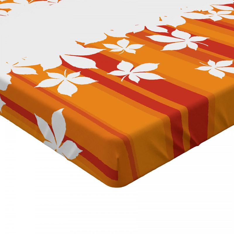 Microfiber Floral Fitted Sheet, Twin Fitted Sheet