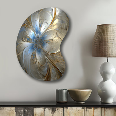 Rhode - Abstract Spirals Boom Shape - Assymterical Metal Wall Art