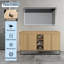 60" Freestanding Bathroom Cabinet – 4 Soft-close Doors, 3 Open Storage Racks, Kd-packing (vanity Only, No Sink)