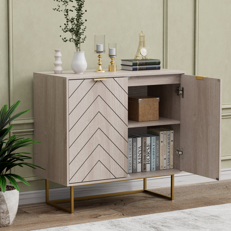 Buffet décoratif Laurens , Bois gris