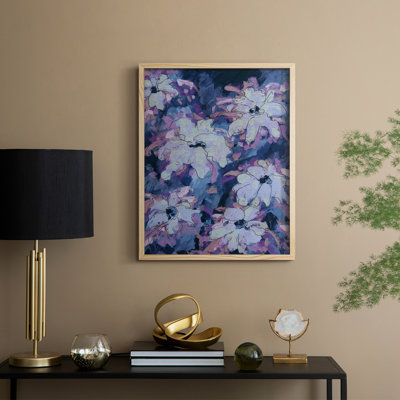 «Hidden Blooms II», reproduction encadrée - bois massif