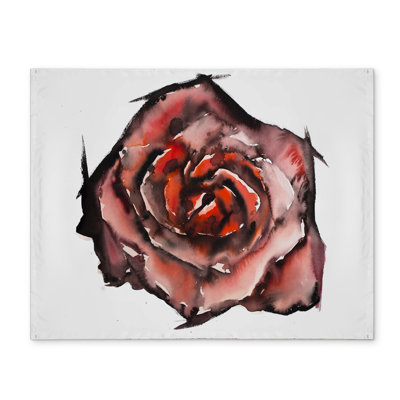 Napperon aquarelle rose