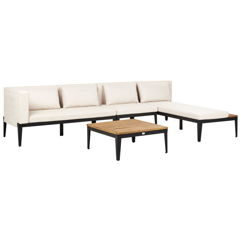 Wicker 4 - Person Garden Lounge Set with Cushions