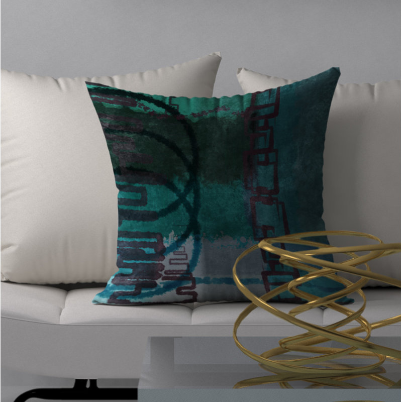  Housse de coussin carré et insert, 18" x 18"