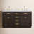 Elianna 60'' Double Bathroom Vanity with Marble Top-1949991660