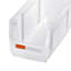 Paquet de 8 bacs de rangement empilables en plastique transparent de 10,9 x 5,5 5,1 pouces, idéal pour les petits accessoires de garage avec conception modulaire et organisant des fournitures de bureau en Pp