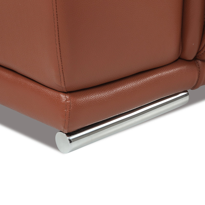 Fauteuil inclinable électrique en cuir italien véritable, Chameau