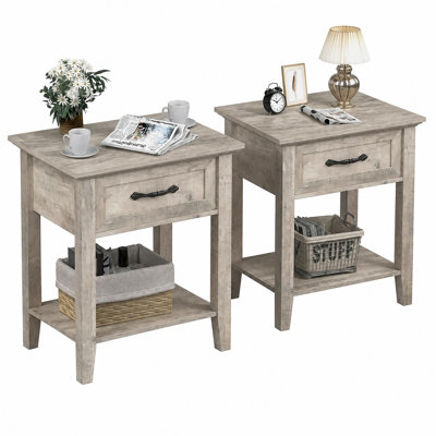 50 cm W Bedside Table