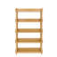Bibliothèque à 5 niveaux en bois - Bibliothèque autoportante avec tablettes de rangement ouvertes et pieds en bois massif pour le bureau à domicile, le salon et la chambre à coucher