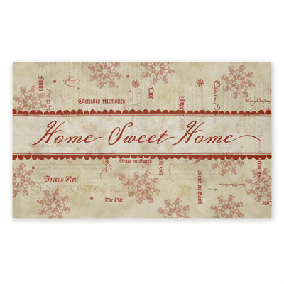 Vintage Holiday Traditions Printed Outdoor Door Mat, design by Tim Coffey, 18"x30"
