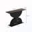 Wooden Console Table With Double Semi-Circles Base