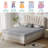 3 Inch Medium Firm Mattress Topper Memory Foam Bed Topper For Pain Relief, Cooling Gel Infused High-Density Mattress Pad, Skin-Friendly Non-Slip Cover-1841922858