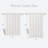 Candice White Textured Geometric 72x84'' Sheer Shower Curtain-117880690-117880689