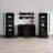 Sabala 100" Modern Entertainment Center with 16-Color LED Lighting, High Gloss Finish, Media Storage-441367901