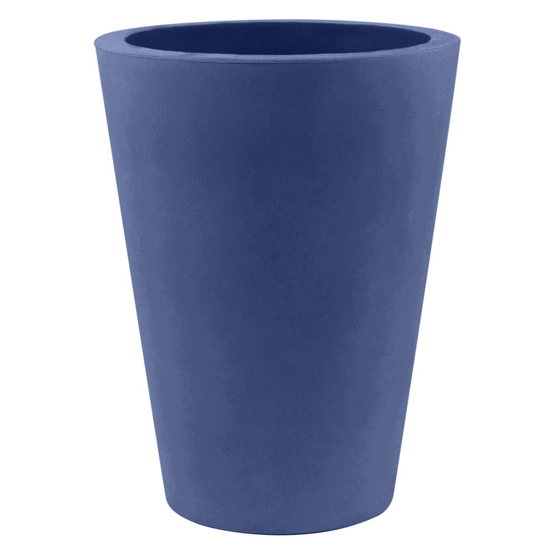 Nano Resin Pot Planter, 11" H x 5.5" W x 5.5" D, Black