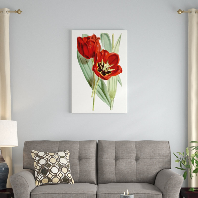 Curtis Tulips V by Curtis - Painting Print, Wrapped Canvas, 91cm H x 61cm W
