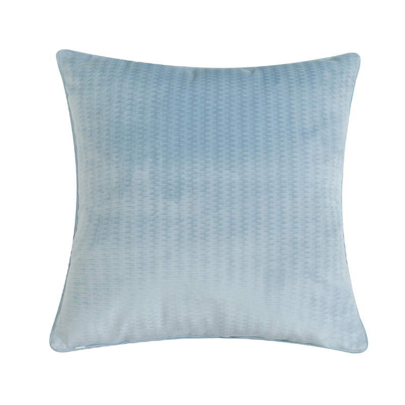  Square Cotton Pillow Cover & Insert, Polyfill, Blue
