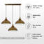 Gerena 3 - Light Brown Kitchen Island Pendant