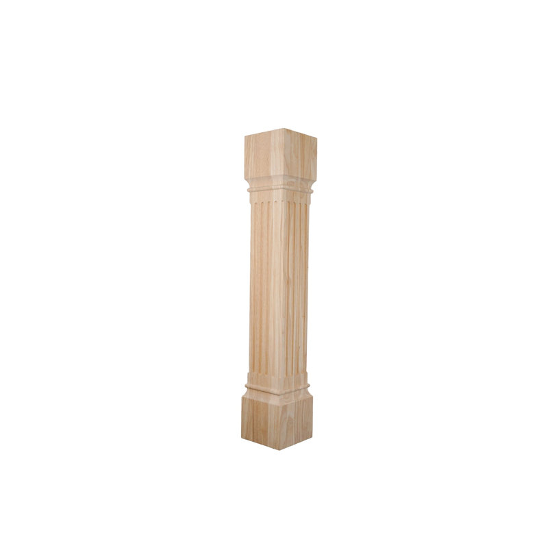 Poteau de cuisine cannelé de 35,5 po de hauteur (K007-RW-UNF)