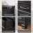 Farmhouse Chest of Drawers for Bedroom, 45” Tall Dresser for Closet, Rustic Wood Dressers for Bedroom, Hallway, Entryway (Black)-413750629