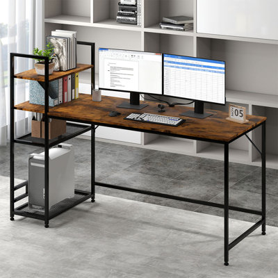 Metal Base Computer Desk