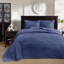 Ensemble de couvre-lit réversible bleu marine