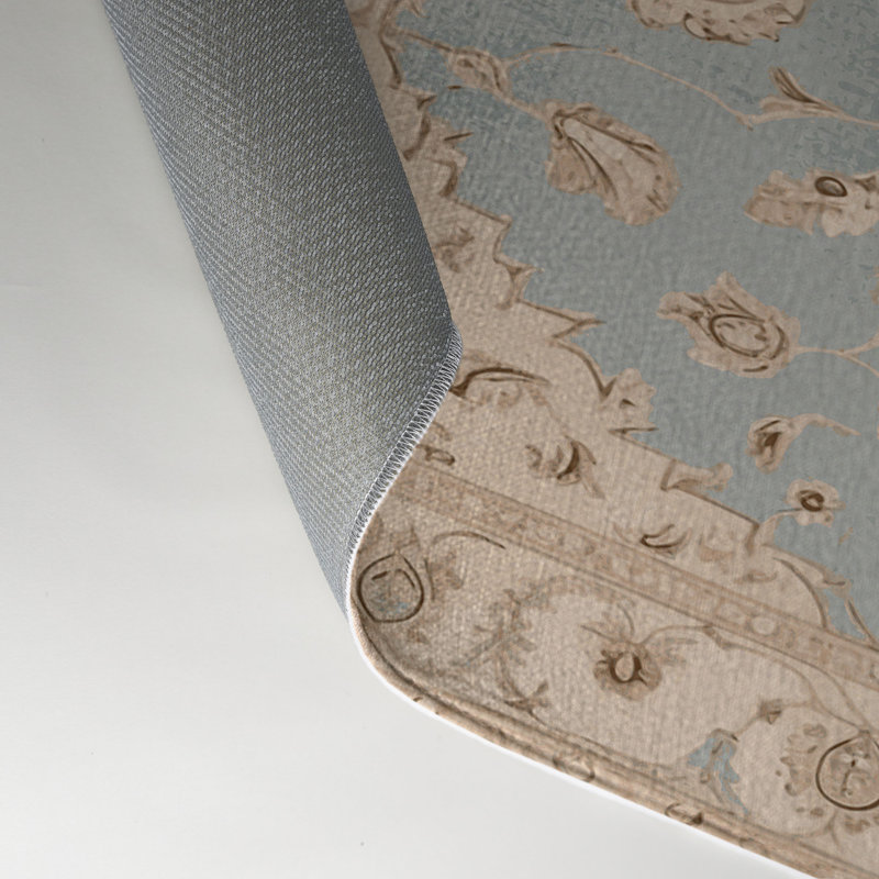 Tapis gris d'intérieur et d'extérieur Tabriz, Rectangle 9 pi x 12 pi
