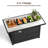 24.8''H x 44.9''W Propane Fire Table Outdoor,Fire Pit with Lid-658666936