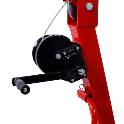 Camion-grue hydraulique avec treuil manuel, camion-grue à treuil - 2000-Lb. Capacité rouge