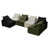 Beige / noir / vert est en rupture de stock