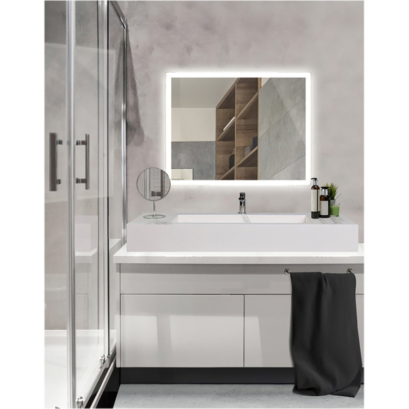 Abbie Flat Wall Mirror, 24" x 36"