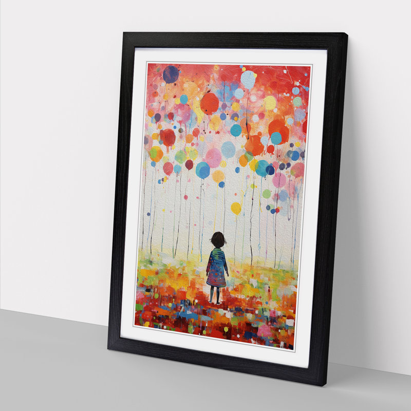 Kids Colour Field No.2 - Framed Print, Black, 46cm H x 34cm W x 2cm D