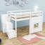 Lit mezzanine simple avec tablettes Jamarrian par Harriet Bee-1491827894