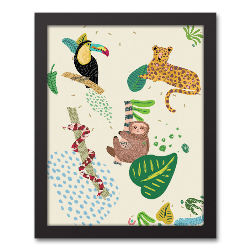 Diaz Animals Framed Art, 15.75" H x 12.75" W x 1.75" D
