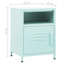 Bren 35cm W Steel Bedside Table-1356500777-1356500776