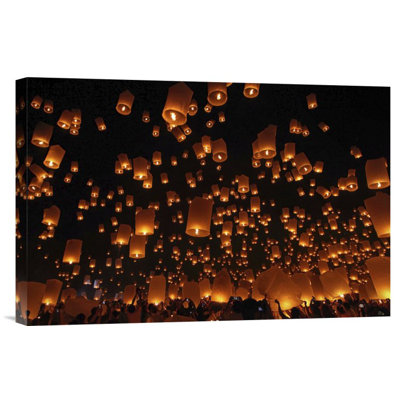 " Floating Lanterns " by Vichaya