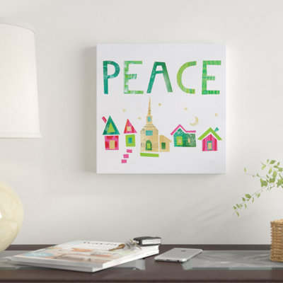« christmas collage iv », art textuel sur toile