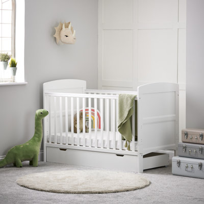 Grace Cot Bed, Under Drawer + Fibre Mattress